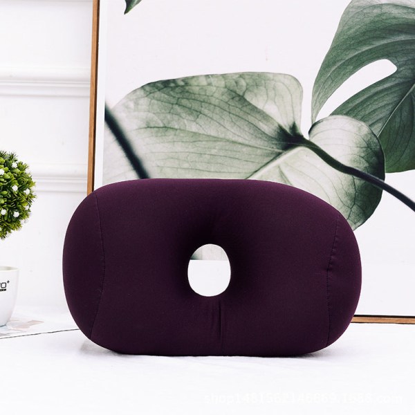 Pehmeä mukava matkatyynyn vaahtomuovihiukkaset tyynyn istuimen selkänojatyyny Jazz Purple 42*27*12cm