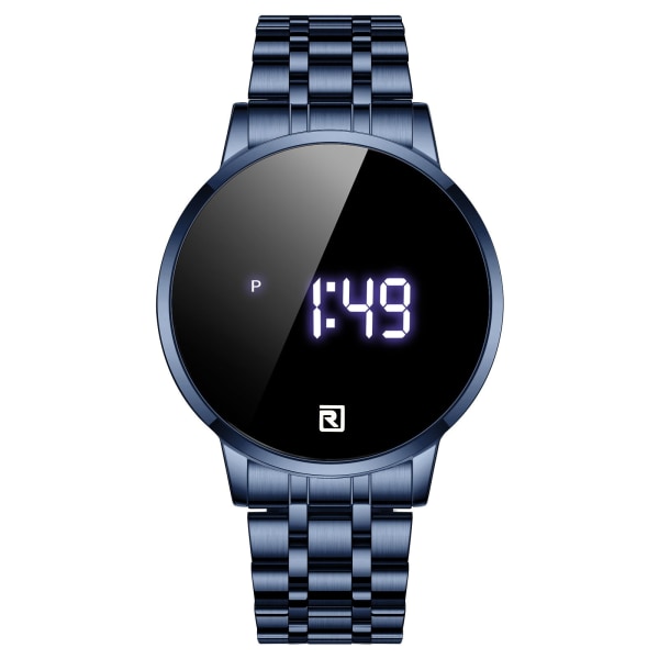 Märklockor Pekskärm Digital Display Kalender Elektronisk watch present Blue