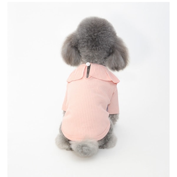 Kjæledyrsklær Hundebunnskjorte To fots klær Katt Pomeranian-klær Gray S