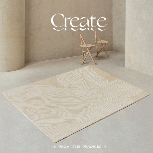 Nordic Living Room Carpet Bedroom Light Luxury Home Sofa Cover Quiet Striped Minimalist Bedside Bedroom Blanket Wandering 140×200CM