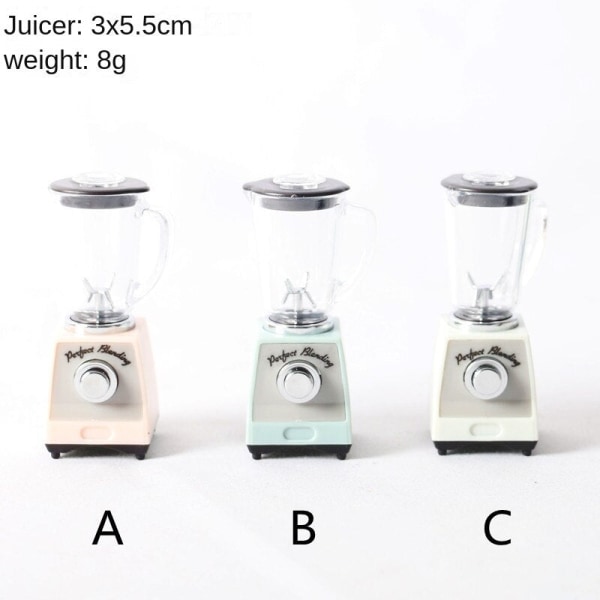 Miniatyrmøbler Leketøy Dukker Hus DIY dekorasjon Tilbehør Mini kaffemaskin Elektrisk ovn Juicer B