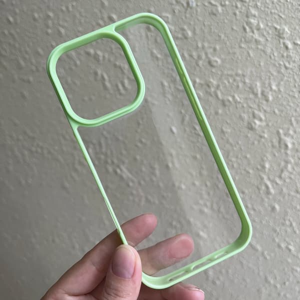 2 stk. deksel til iPhone 17 grønn øyebeskyttelse hakk krem lim