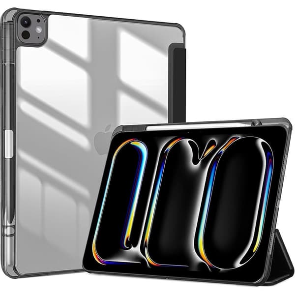 Stilfuldt etui til iPad Pro 13\" 2024 Sort Tri fold