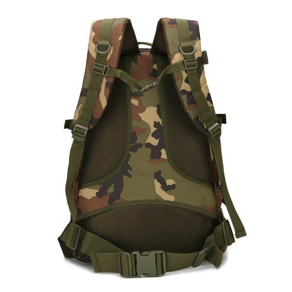 Kvinder pige rygsæk skuldertaske skoletaske Outdoor Camping Rejsetaske Upd 3D Taske Army Fan Hiking Tactical 33*18*46cm Khaki