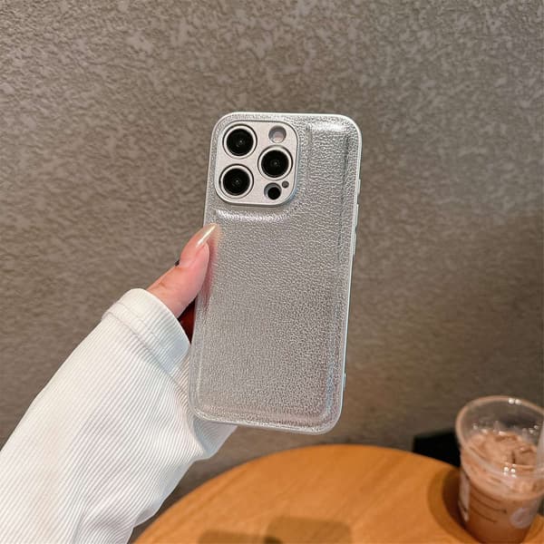 Deksel til iPhone 17 Pro Sølv enkel skin