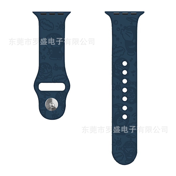 Kellon ranneke Apple Watch iWatch 38/40/41MM standardi DD kissa tummansininen