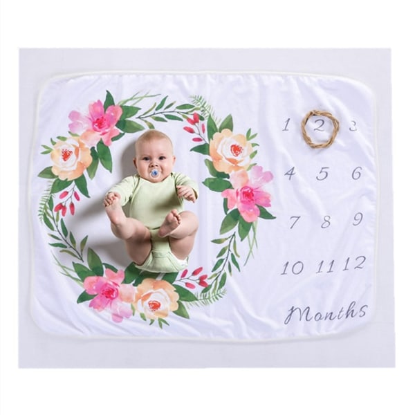 Digital Printing Flanell Milestone Blanket Digital Blanket Baby Blanket Fotofilt