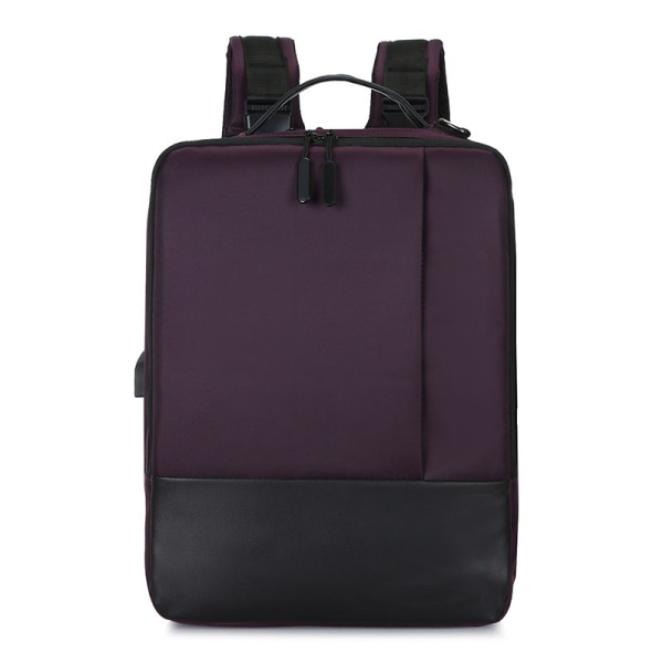 Monitoiminen suuren kapasiteetin tietokonelaukku Business Trip Travel Sling Bag Käsilaukun tuki Purple