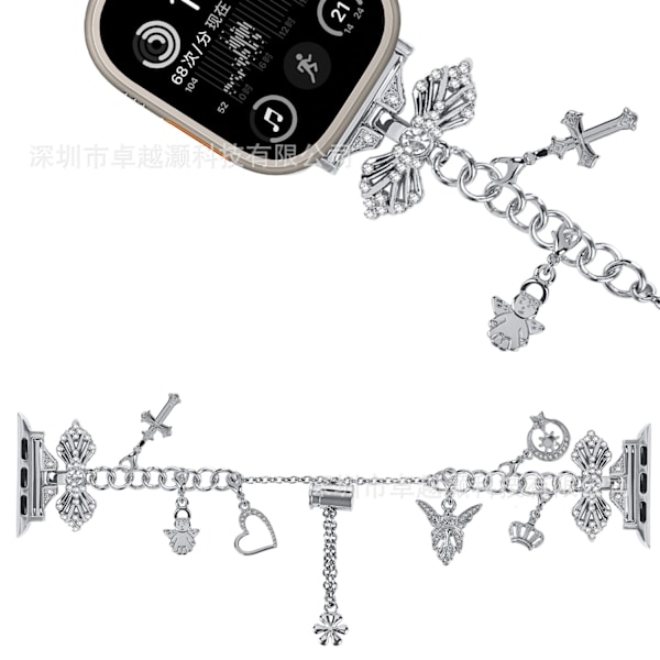 Klockarmband för Apple Watch iWatch 42/44/45/49MM Silver