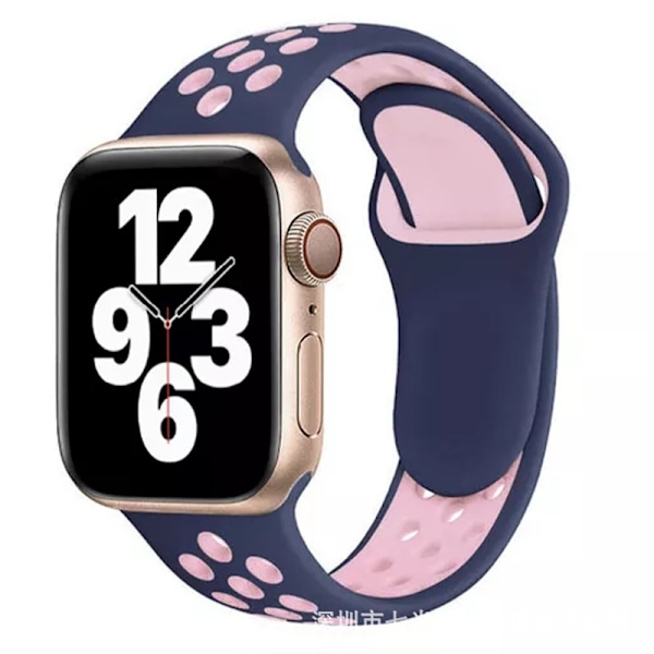 Klockarmband för Apple Watch iWatch 38/40/41mm utökad havsblå puder