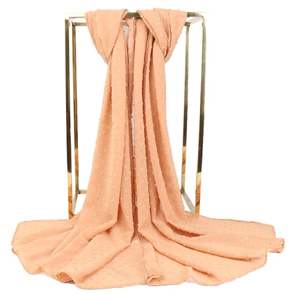 Women Scarf Shawl 2022 Scarf Flocking Thick Chiffon Gray