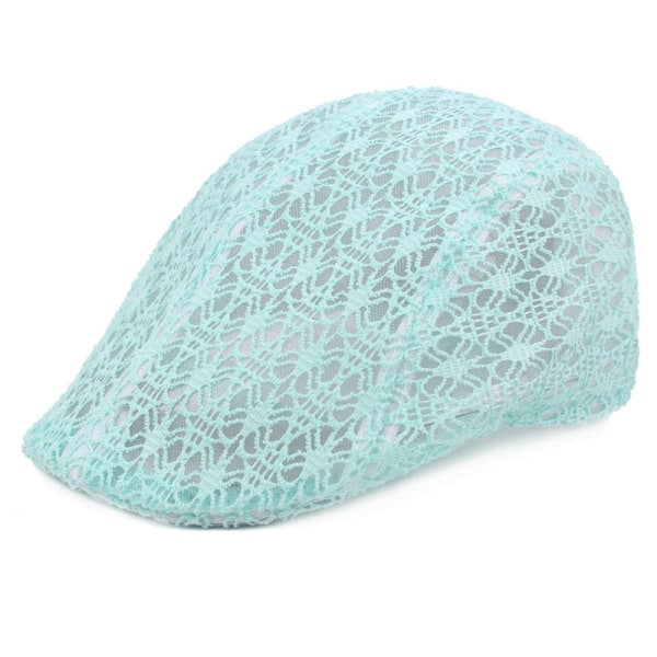 Beret Hat Blonder Beret Silk Screen Peaked Cap for kvinner Sommer Reise Hat Pustende Solsikker Advance Hats Dame Mesh Cap Blue Average Size (58cm)