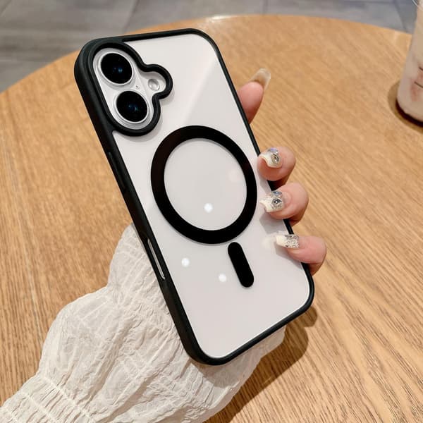 Skal för iPhone 17 Pro Max akryl magnetisk montering