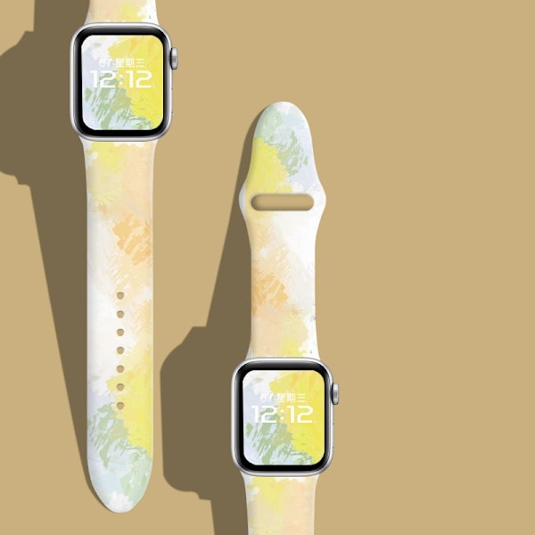 Klockarmband för Apple Watch iWatch 38/40/41MM Akvarell Lönnfärg