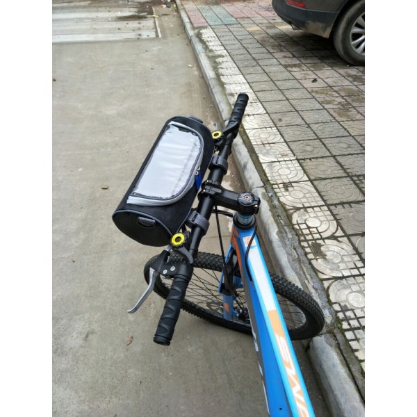 Polkupyörän maastopyörälaukku ulkokäyttöön kosketusnäytöllinen laukku, lieriömäinen Pink 25*12.5*12.5cm