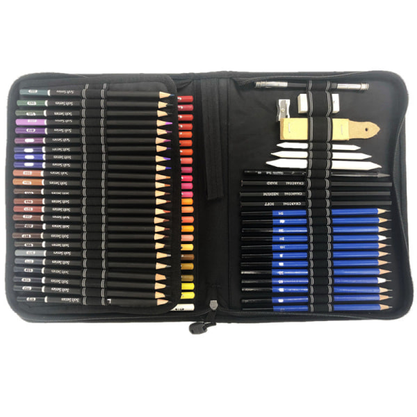 95 stk maleri farveblyant sæt skitser blyant Art Supplies