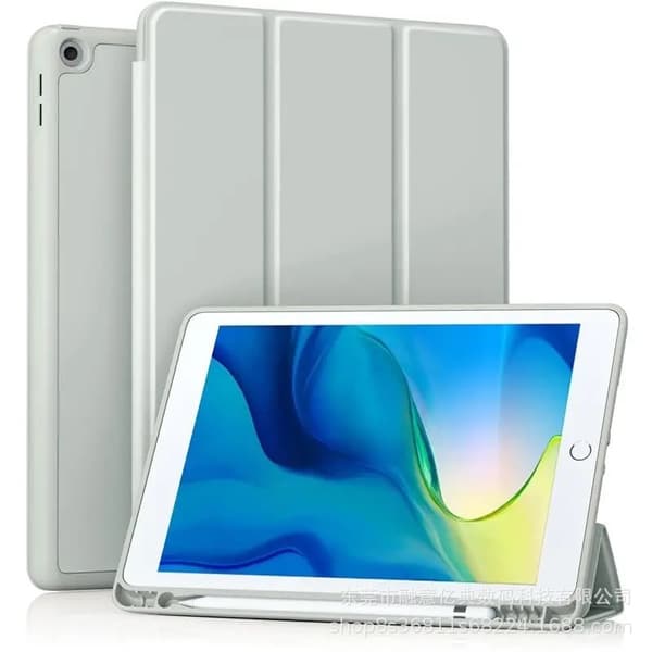 Stilfuldt etui til iPad 13\" Pro M4 2024 Lysegrå Blød