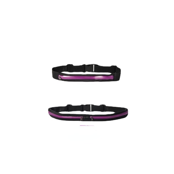 Fanny Pack Running Belt Waist Bag Organizer Joustava Invisible Outdoor 1kpl Purple waist bag Single bag