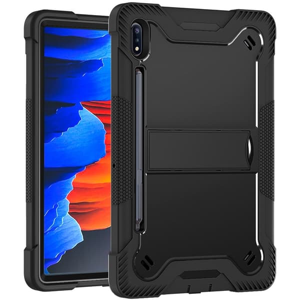 Stilfuldt etui til iPad 9.7 2017 / 2018 Sort Silikone Stand