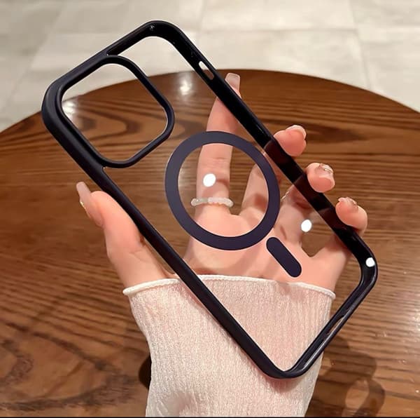 Deksel for iPhone 17 PRO Akryl Magnetisk Holder