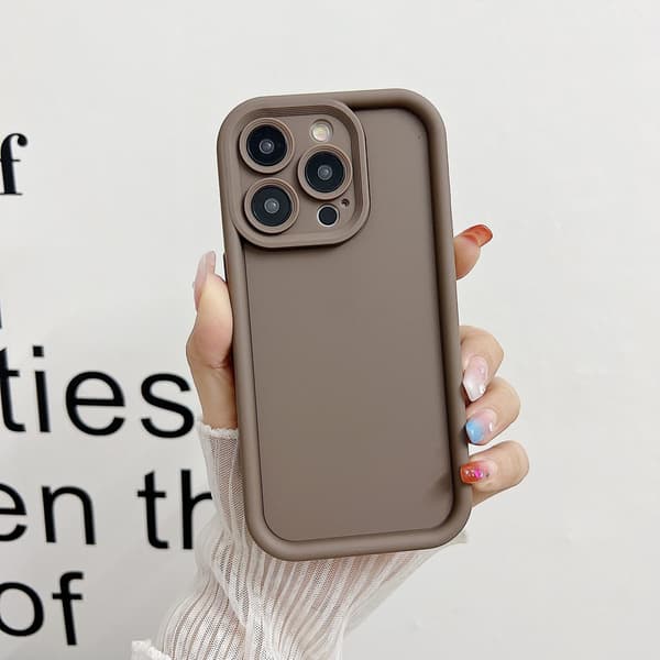 2 stk. deksel til iPhone 17 PRO MAX Kald Brun Smaragd Ensfarget