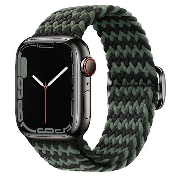Urrem til Apple Watch iWatch 38/40/41/ 10. generation 42mm universal W-korn sort og grøn