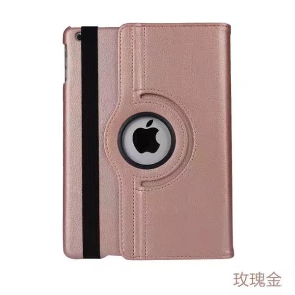 Stilfuldt etui til iPad mini7/mini6 Rosaguld Lychee Tekstur Roterende Læder