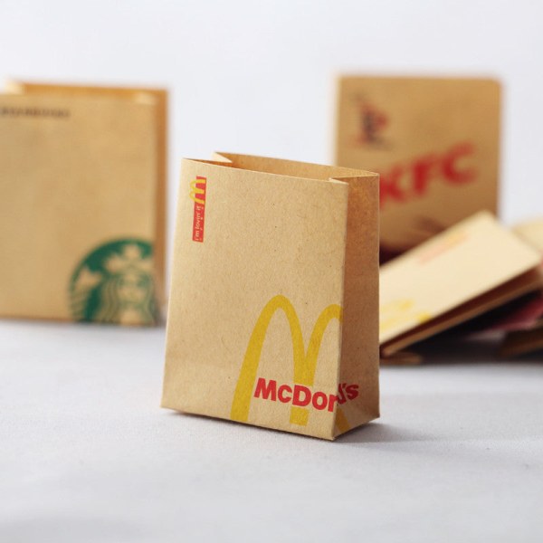 Miniatyrmöbler Leksak Dockor Hus Gör-det-själv Dekoration Tillbehör Mini Kohud Bakpåse Star drink