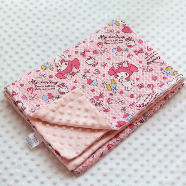 Vår och sommar tunn bomull Jacquard Andas dubbellager cover filt Litet täcke lugnande filt Jacquard donut 75*110cm