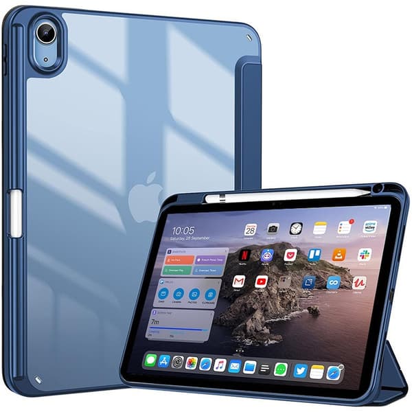 Etui til iPad Pro 12.9\" 2024 Marineblå Tri fold Magnetisk Stand