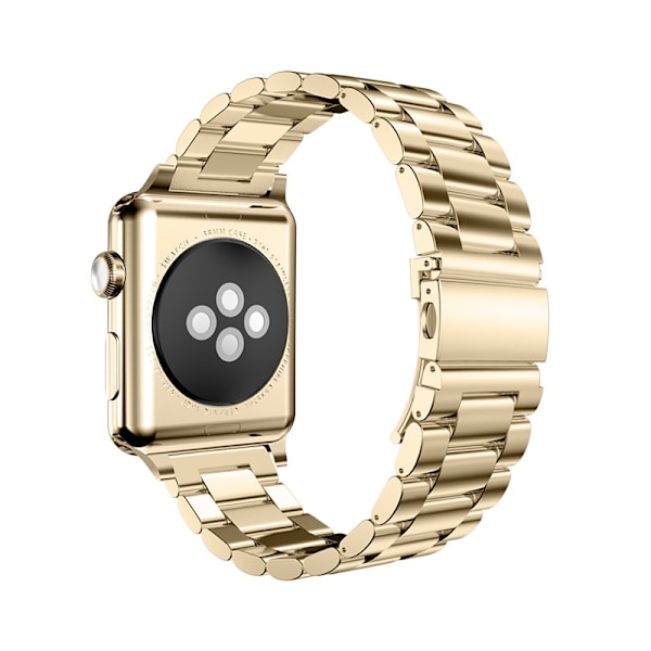 Klockarmband för Apple Watch iWatch Interface 38-40-41mm s10-42mm Tre pärlor - retro guld hög kvalitet