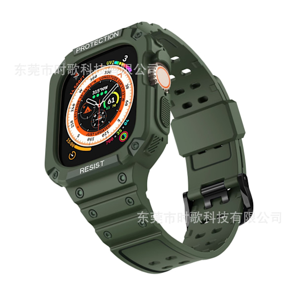 Klockarmband för Apple Watch iWatch 38/40/41mm Universal Enkelknäppt Militärgrön