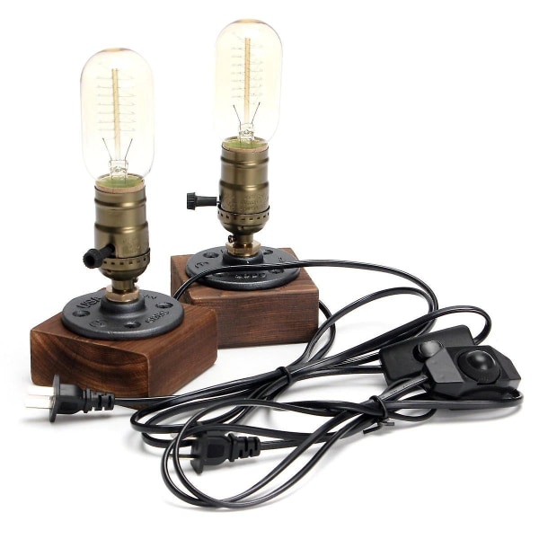 Lamps e27 bordlampe vintage industriell skrivebordslampe