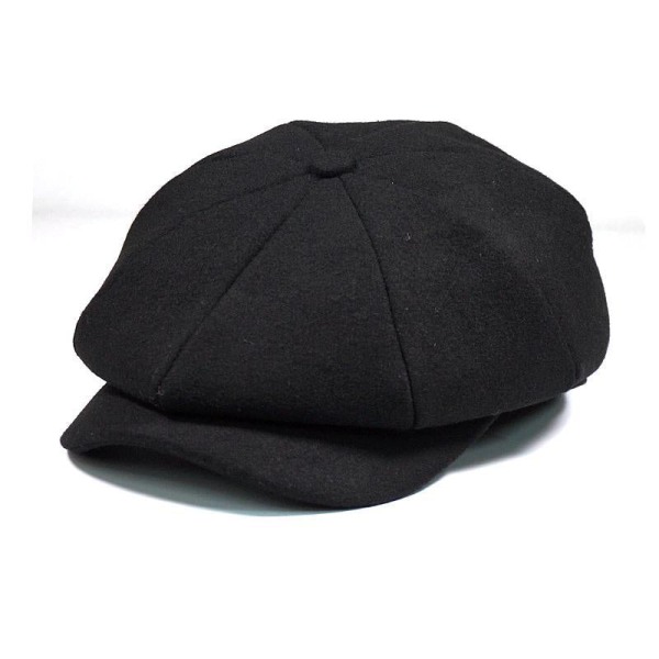 Baskerhat 2022 Efterår Vinter Tykket Varm Casual modekasket Black M/L59