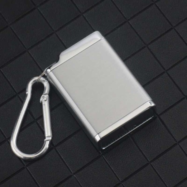 Askfat Rakt hår Bärbar Portabel Mobilficka Mini Box Lock Utomhus Resa Askfat Square large size Blue Default