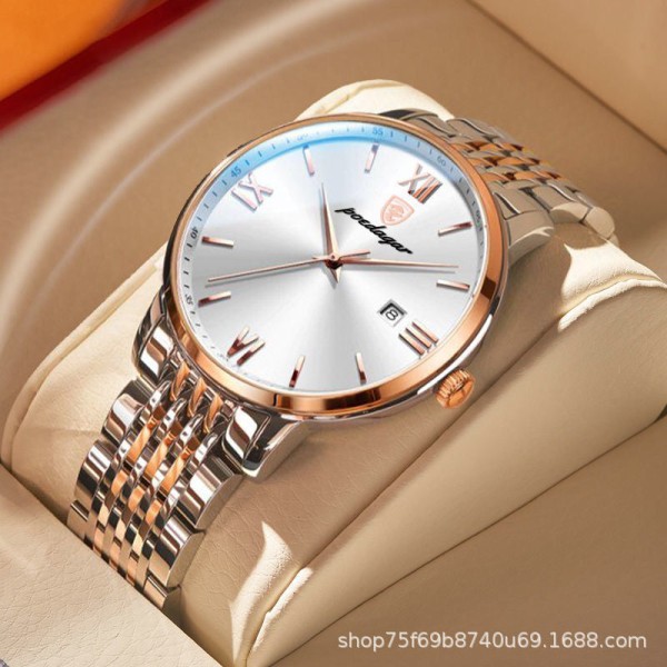 Herreklokker Luksus moteklokkegave 826 rose gold white