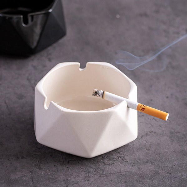 Tuhkakuppi Tuulenpitävä Trendikäs Suuri olohuone Toimisto Koti Keski Eurooppalainen Trend Tuhkakuppi European style ashtray -- White