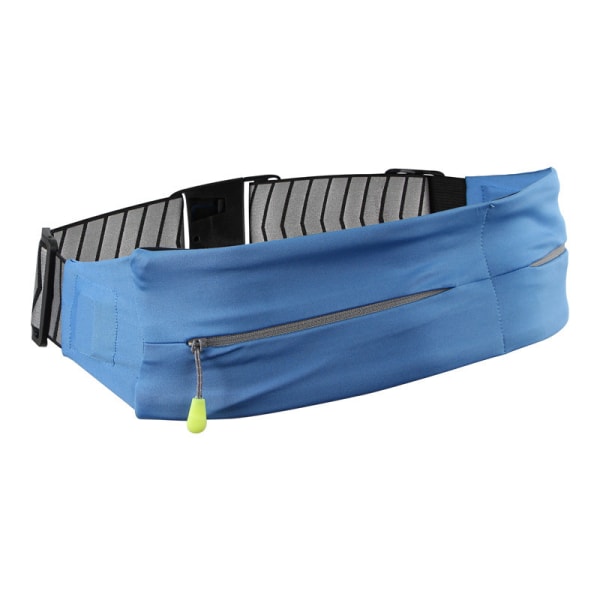 Fanny Pack Løpebelte Midjeveske Organiserer Sport Nattvandring Reflekterende Tyverisikring Blue 70-110cm