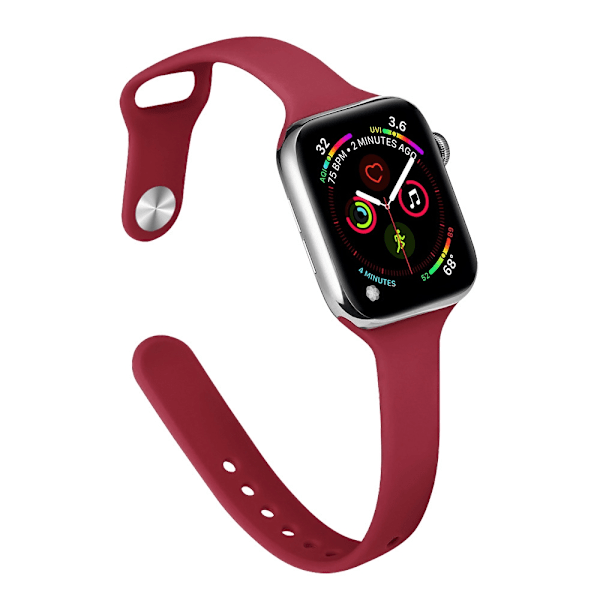 Kellon ranneke Apple Watch iWatch 38/40/41/42 S10mm Ruusunpunainen