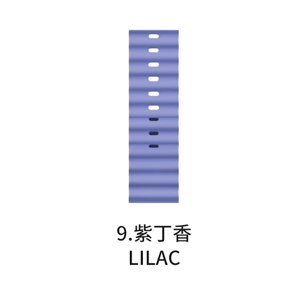 Klockarmband för Apple Watch iWatch för 1-9 generationer: 38/40/41/S10 42mm 9 lila