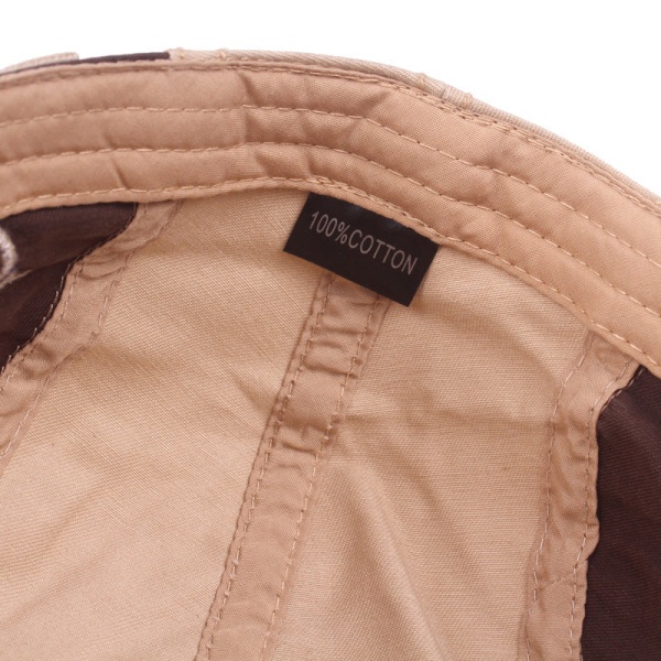 Beret Hat Bomull Forward Hat Herre Dame Litteratur Peaked Cap Vår og sommer Utendørs Reise Solskjerming Forward Hat Khaki Adjustable