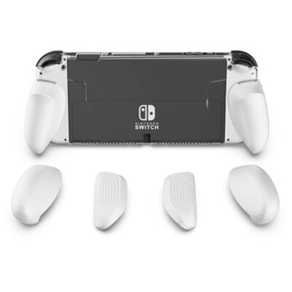 Nintendo Switchille OLED Grip Protective Shell Säilytyslaukku TPU Grip Protective Shell White