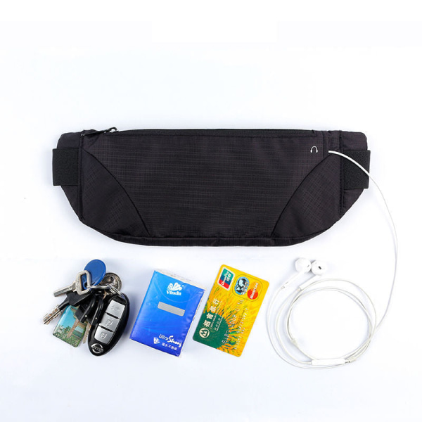 Fanny Pack Løpebelte Midjeveske Organizer Invisible Fashion Fitness 1stk Navy blue Default