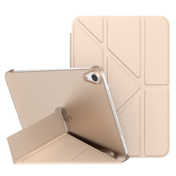 Etui til iPad 10 2022 10.9\" Multi fold PC Hårdt Shell Guld Hård Transformers Hård