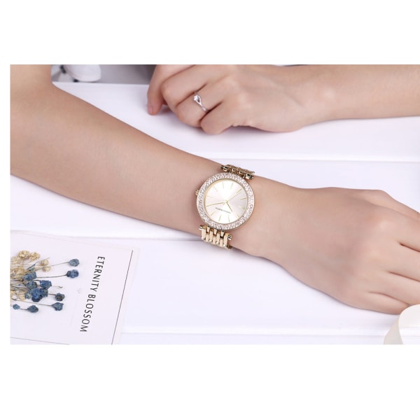 Naisten trendikäs Grace Watch Quartz Waterproof Watch hm-1185 Rose Gold
