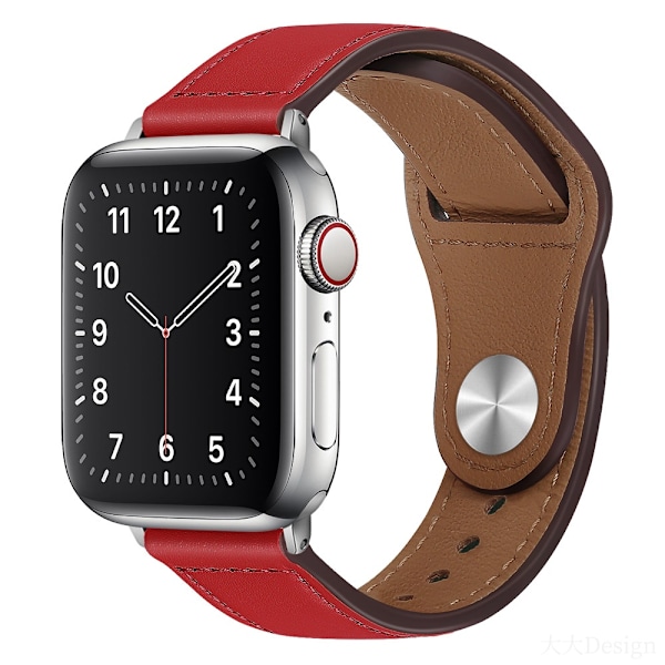 Kellon ranneke Apple Watch iWatch 38/40/41/10 sukupolvelle 42MM punainen