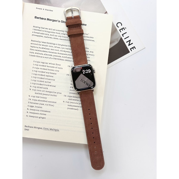 Kellon ranneke Apple Watch iWatch 40/41/38mm Ruskea