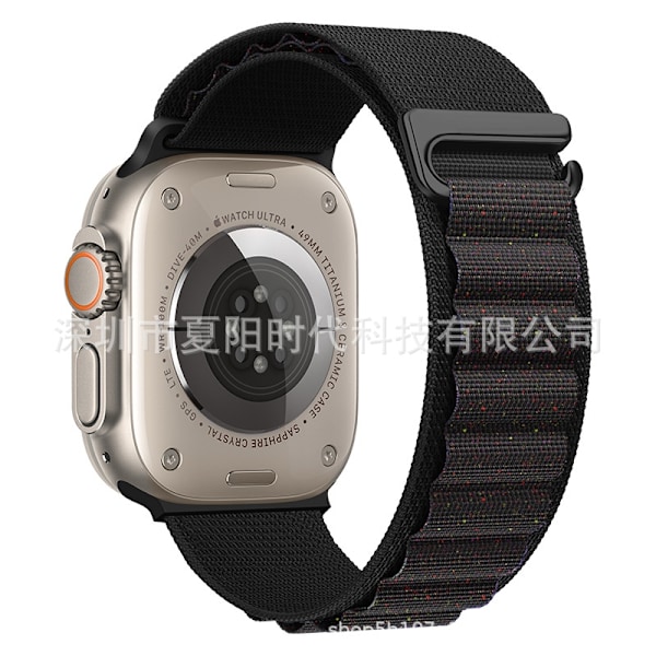 Urrem til Apple Watch iWatch 44/45/46/49mm universal stjerneskær farve sort
