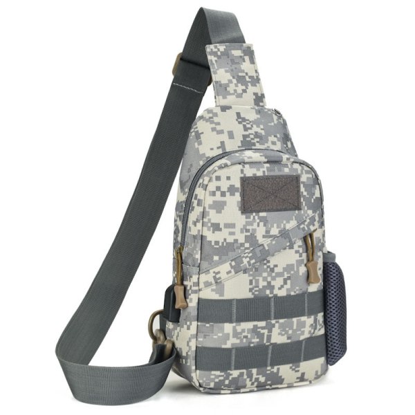 Fanny Pack Løbebælte Taljetaske Organizer Sports Militær Camouflage-库存 Gray-brown Average size