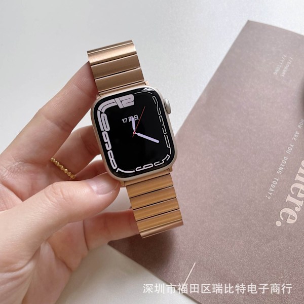 Klockarmband för Apple Watch iWatch 38/40/41mm Roséguld